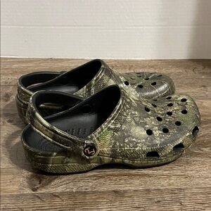 CROCS Camouflage Clogs with Black Accents